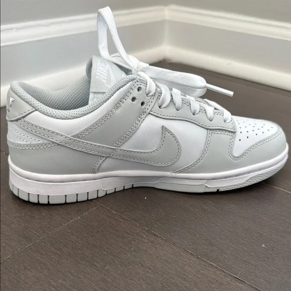 Women’s Nike Dunk Low Sneakers - White/Photon Dust - Picture 3 of 5
